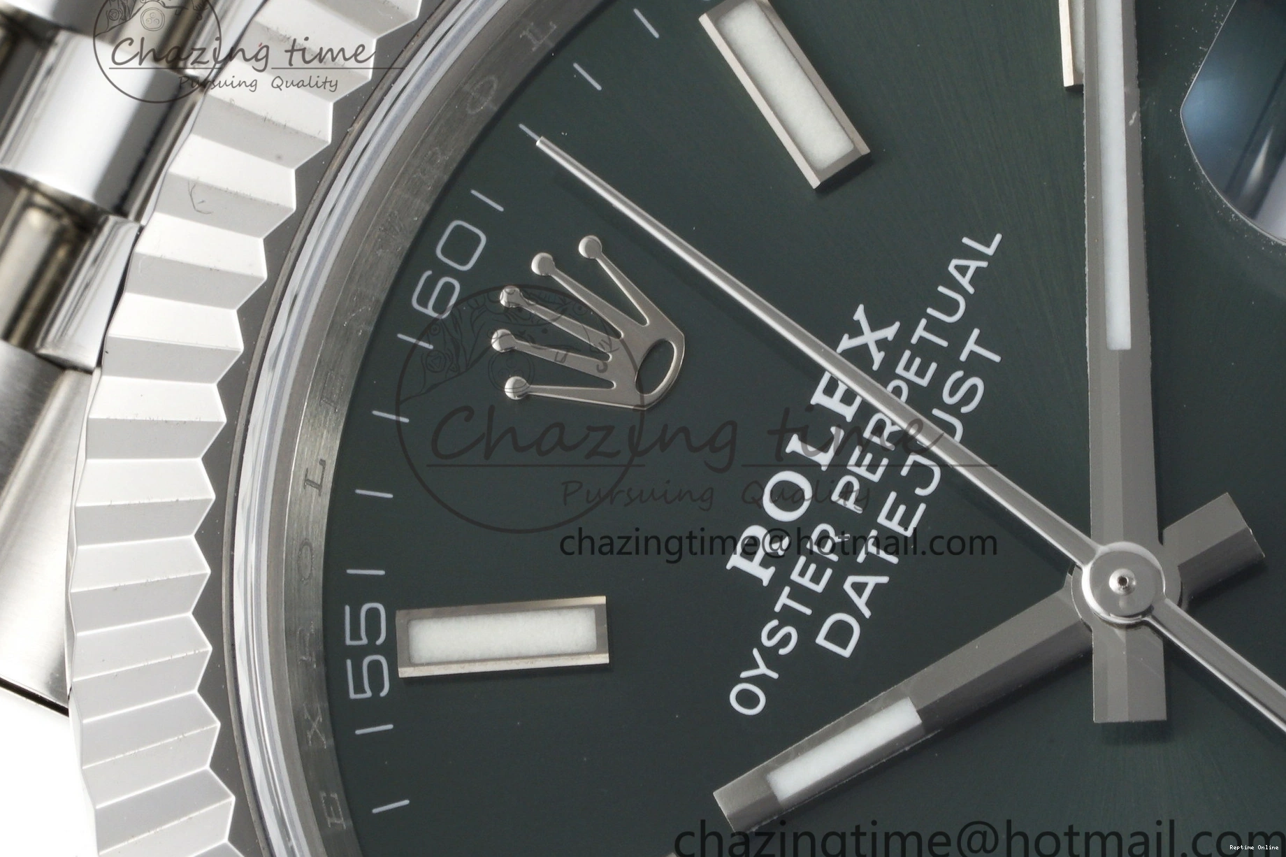 0408 Tailored DateJust 41 126334 NTF 1:1 Best Edition 904L Steel Green Stick Dial on Jubilee Bracelet VR 2155